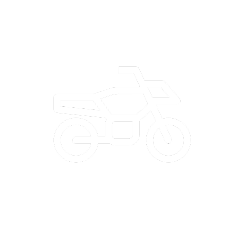 motorcycle icon white